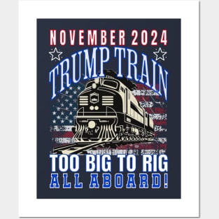 Trump Train 2024 Posters and Art